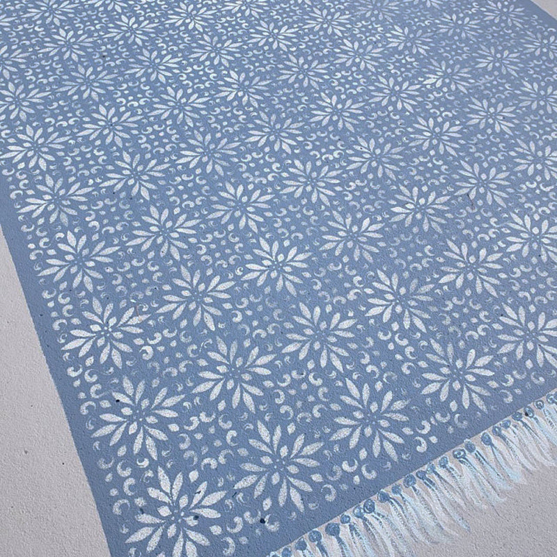 Sahara Tile Stencils - Faux Rug