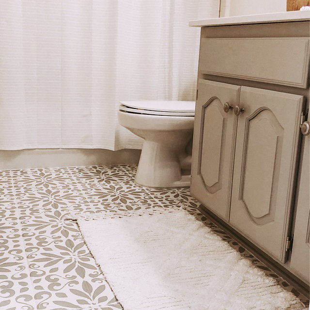 Sahara Tile Stencils - Bathroom