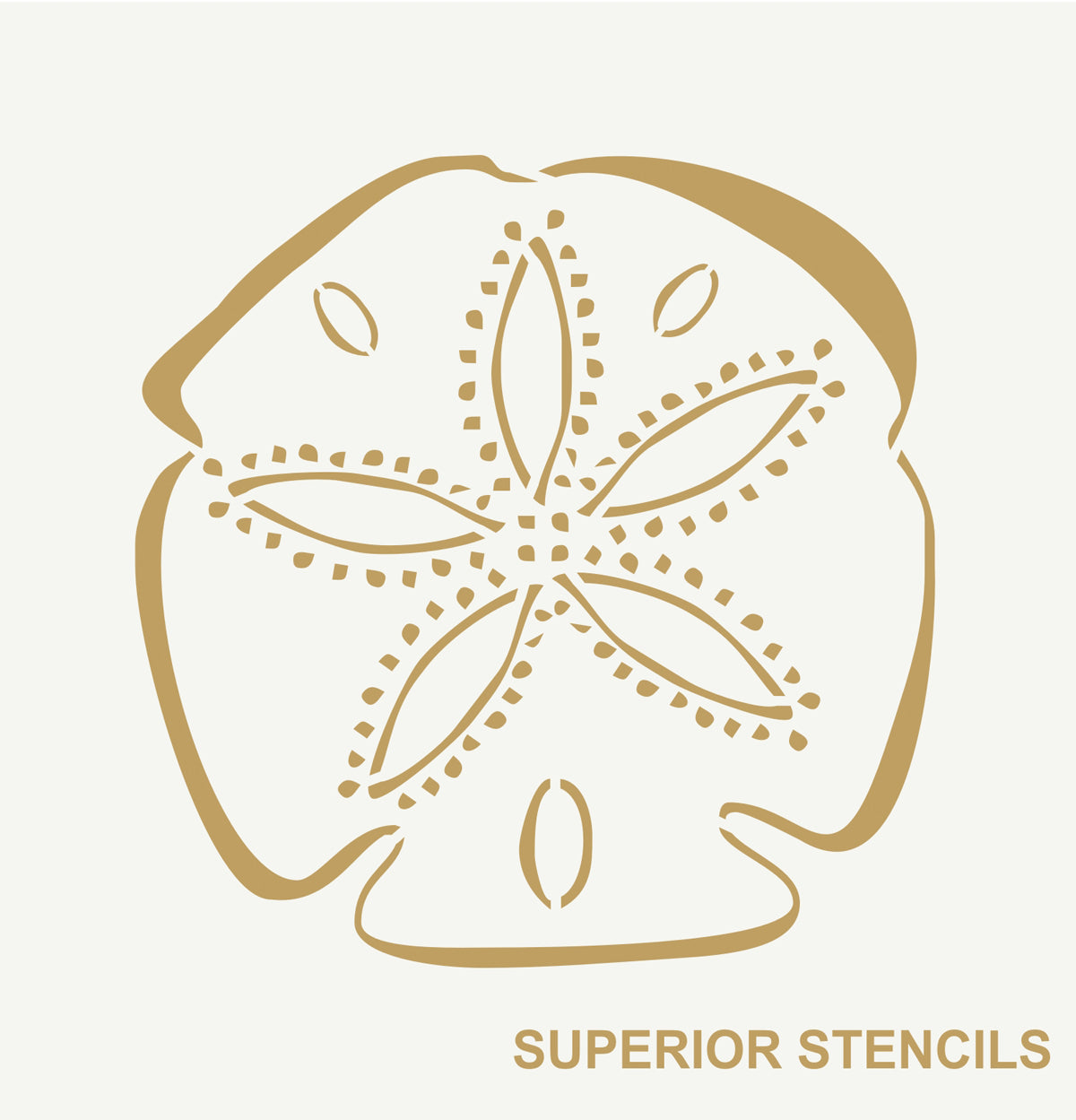 Sand Dollar Stencil - Superior Stencils