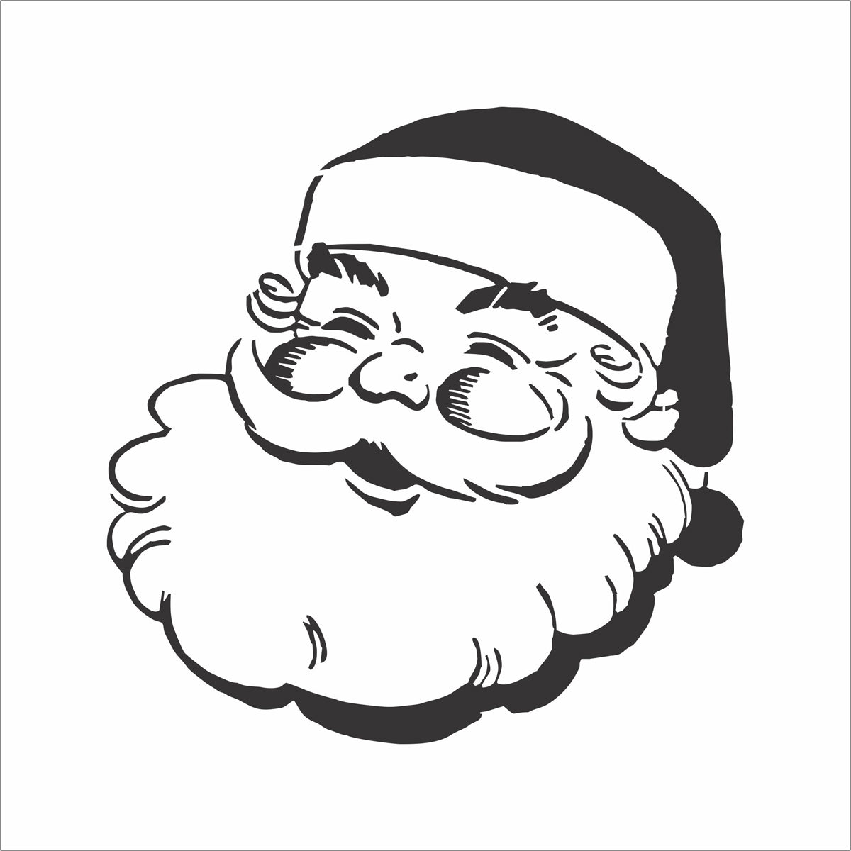 Santa Stencil - Vintage Santa Stencil Design - Superior Stencils