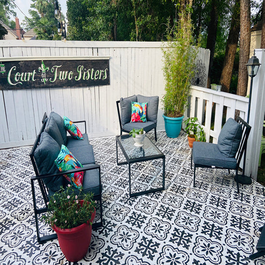 Secret Garden Tile Stencil - Superior Stencils