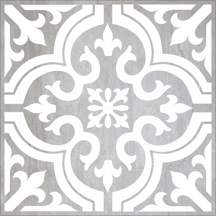 SHAKIRA Tile Stencils Gray