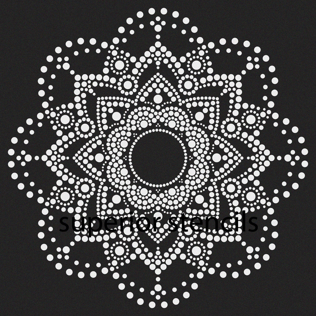 Spiritual Journey Mandala Stencil