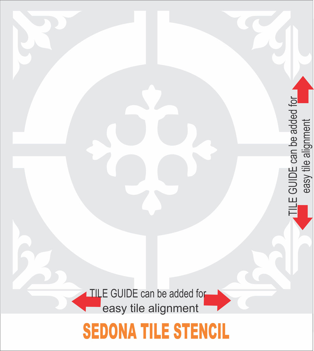 Sedona Tile Stencil - Superior Stencils