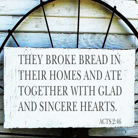 They Broke Bread Act 2:46 Stencil - Superior Stencils