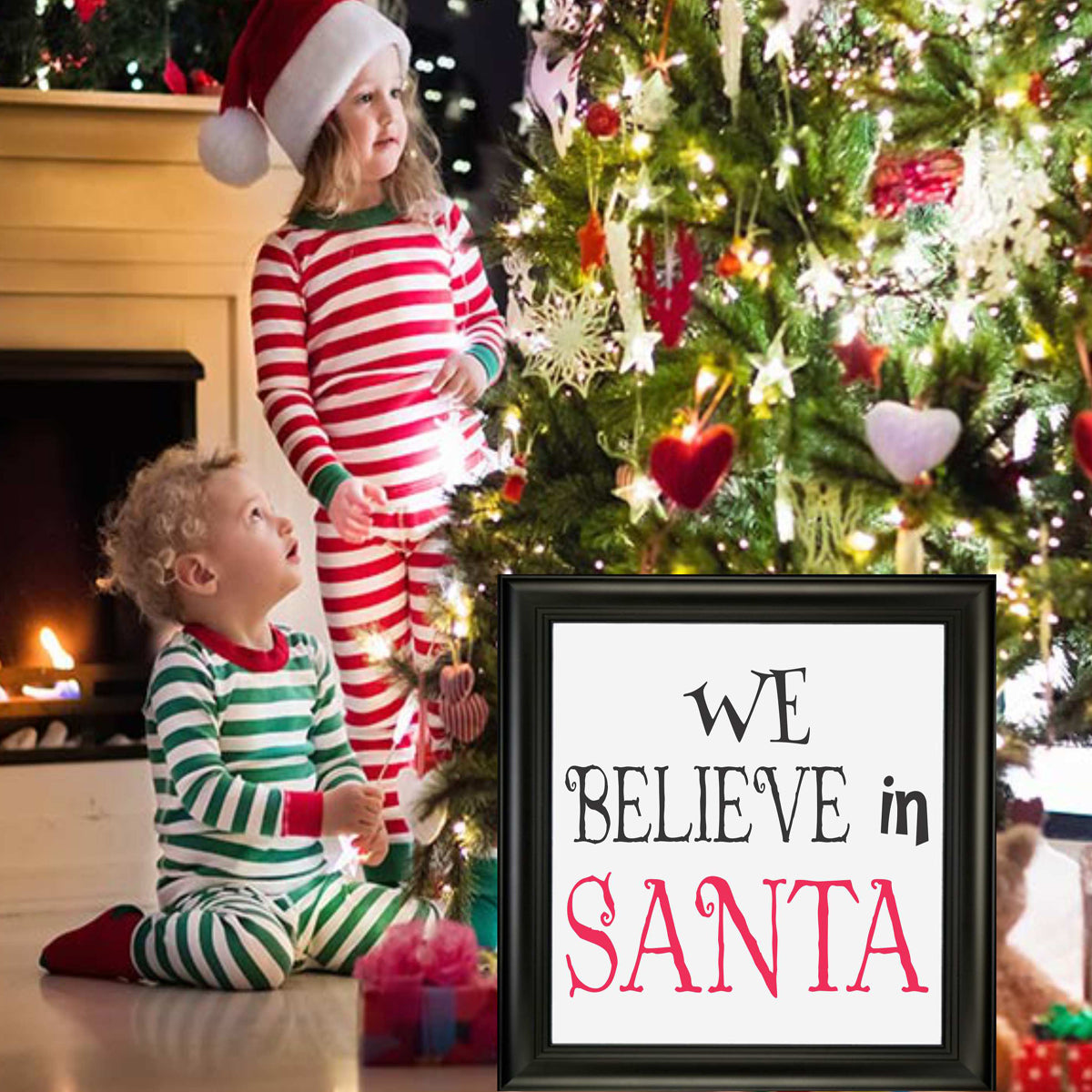 We Believe in SANTA Stencil - Superior Stencils