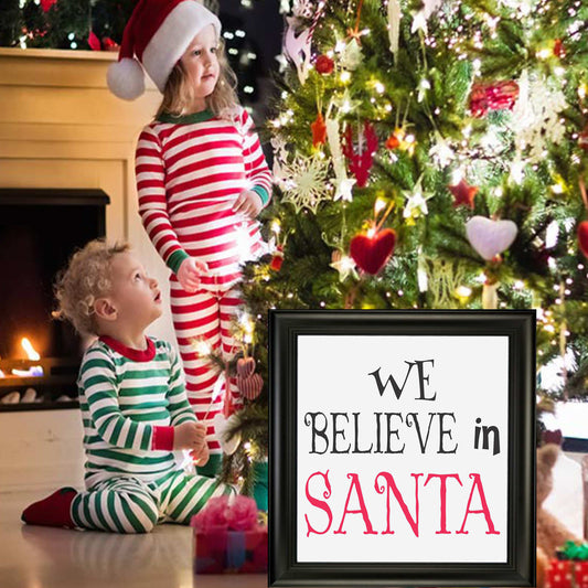 We Believe in SANTA Stencil - Superior Stencils