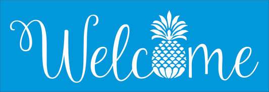 Welcome Pineapple Stencil - Superior Stencils