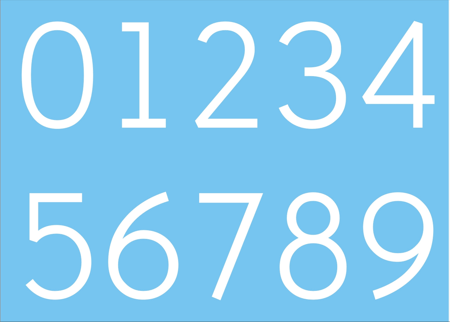 Numbers Back2016 - Superior Stencils