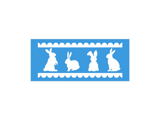 Bunny Rabbit Border Stencil - Superior Stencils