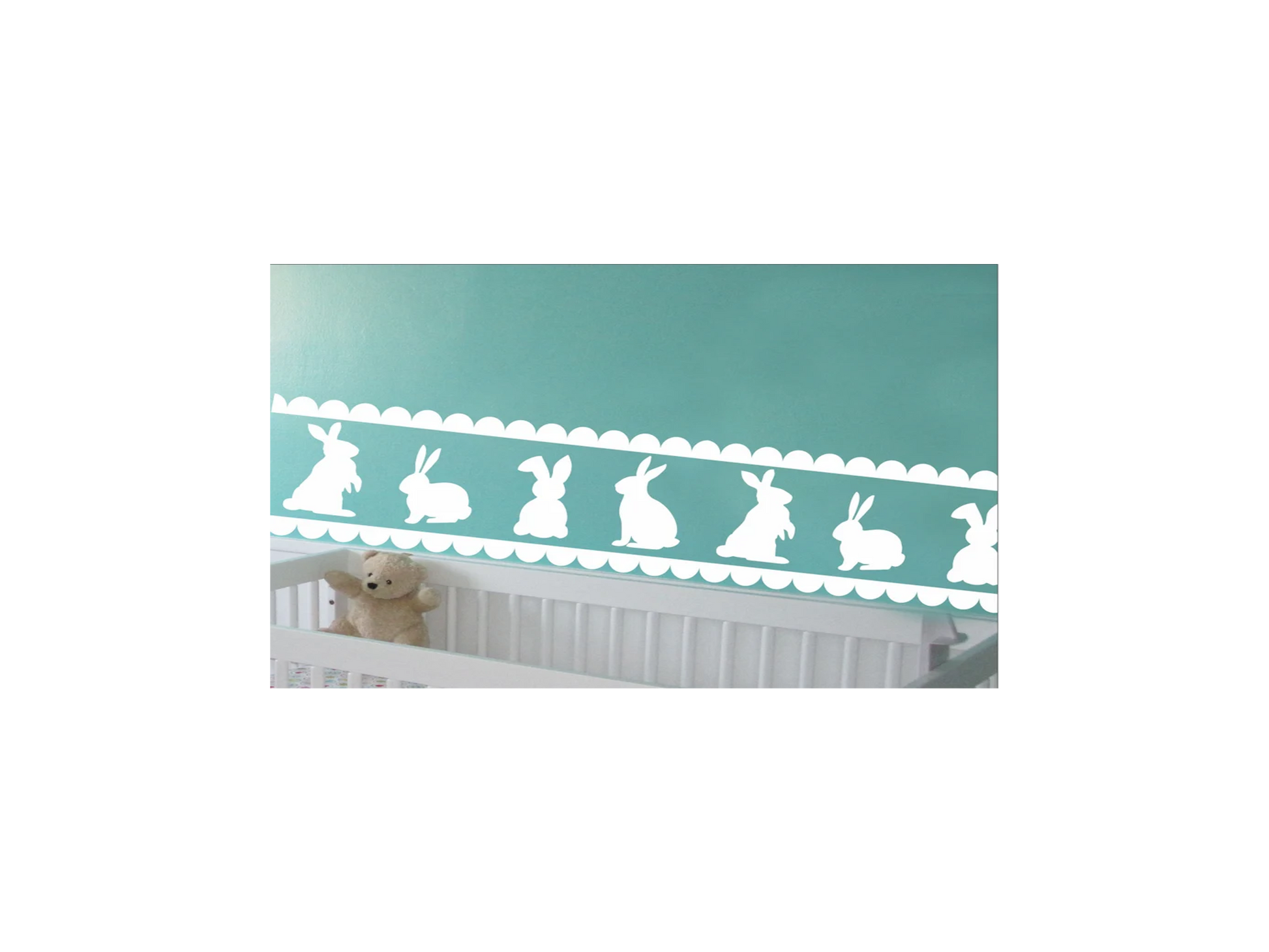 Bunny Rabbit Border Stencil - Superior Stencils