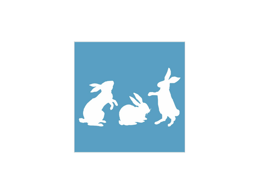 Bunny Rabbit Stencil Set - Set of 3 Rabbits - Superior Stencils