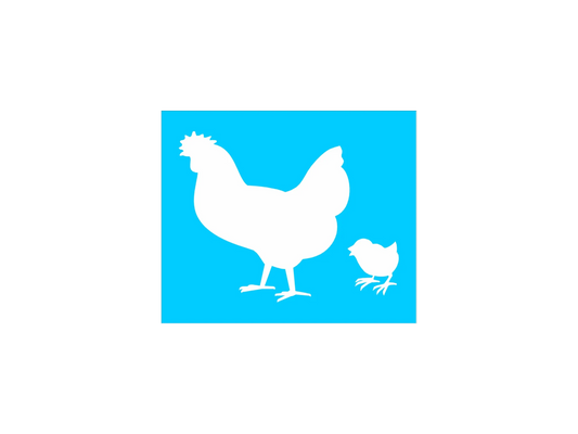 Chicken Hen Stencil - Superior Stencils