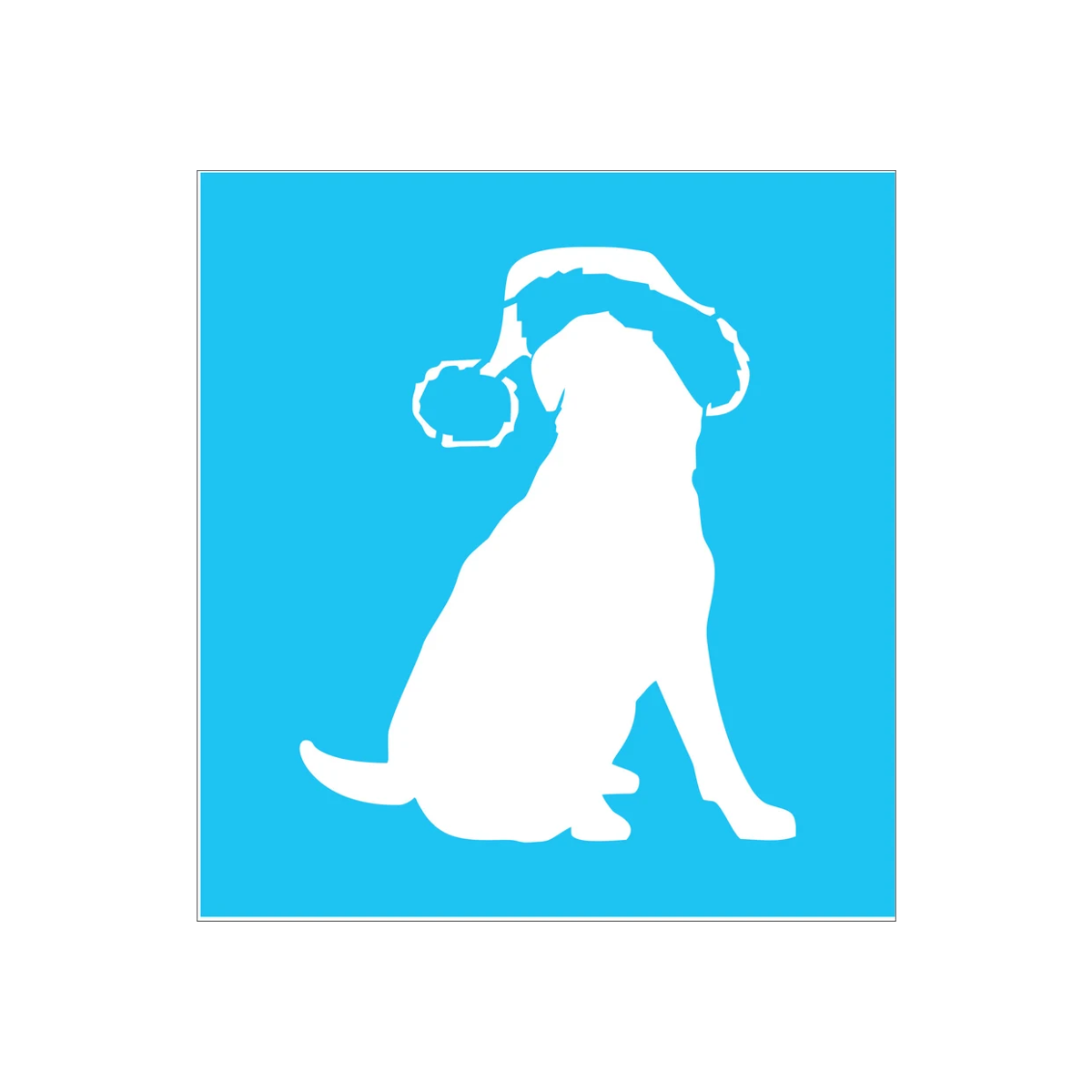 DOG Christmas Stencil - Superior Stencils