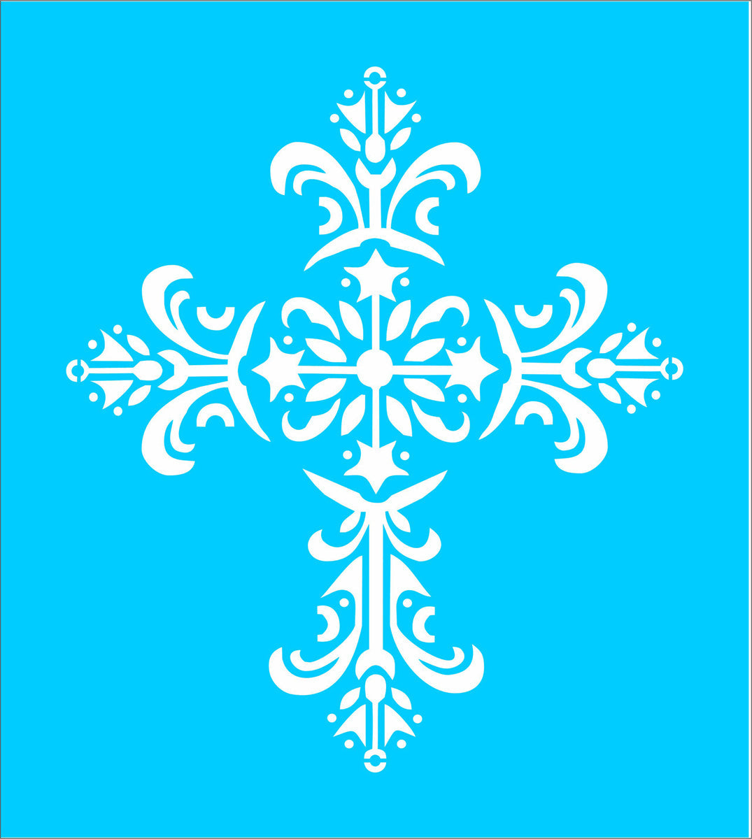 Cross Stencil - Decorative Cross Stencil - Superior Stencils