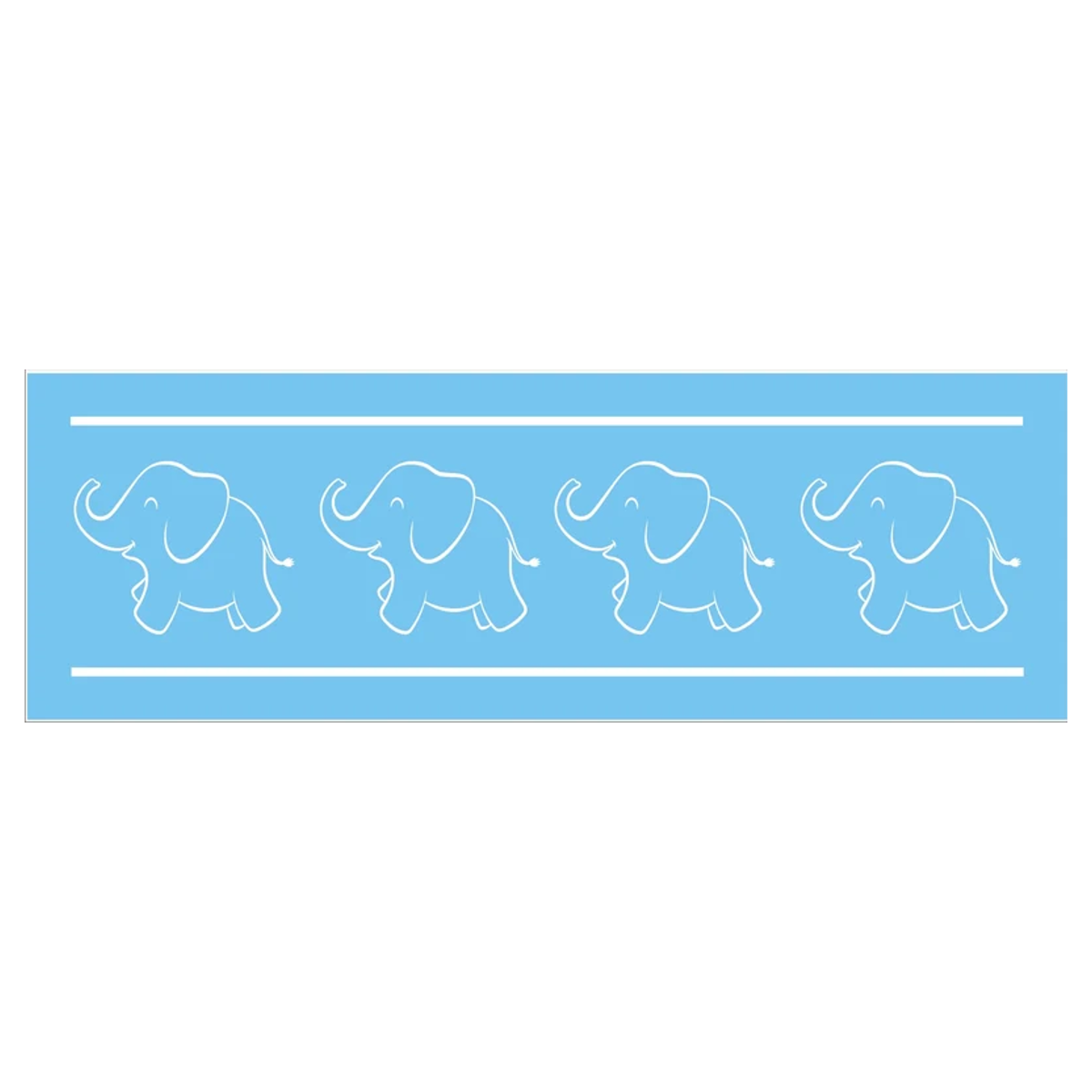 Elephant Border Stencil - Superior Stencils