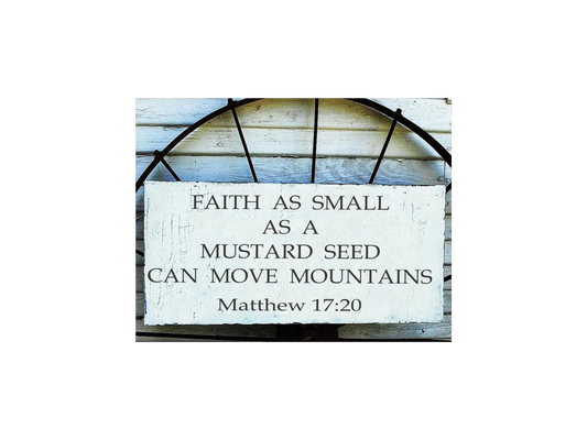 Faith Matthew 17:20 Stencil - Superior Stencils