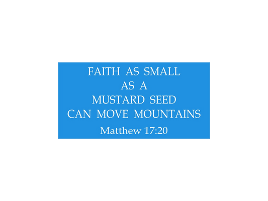 Faith Matthew 17:20 Stencil - Superior Stencils