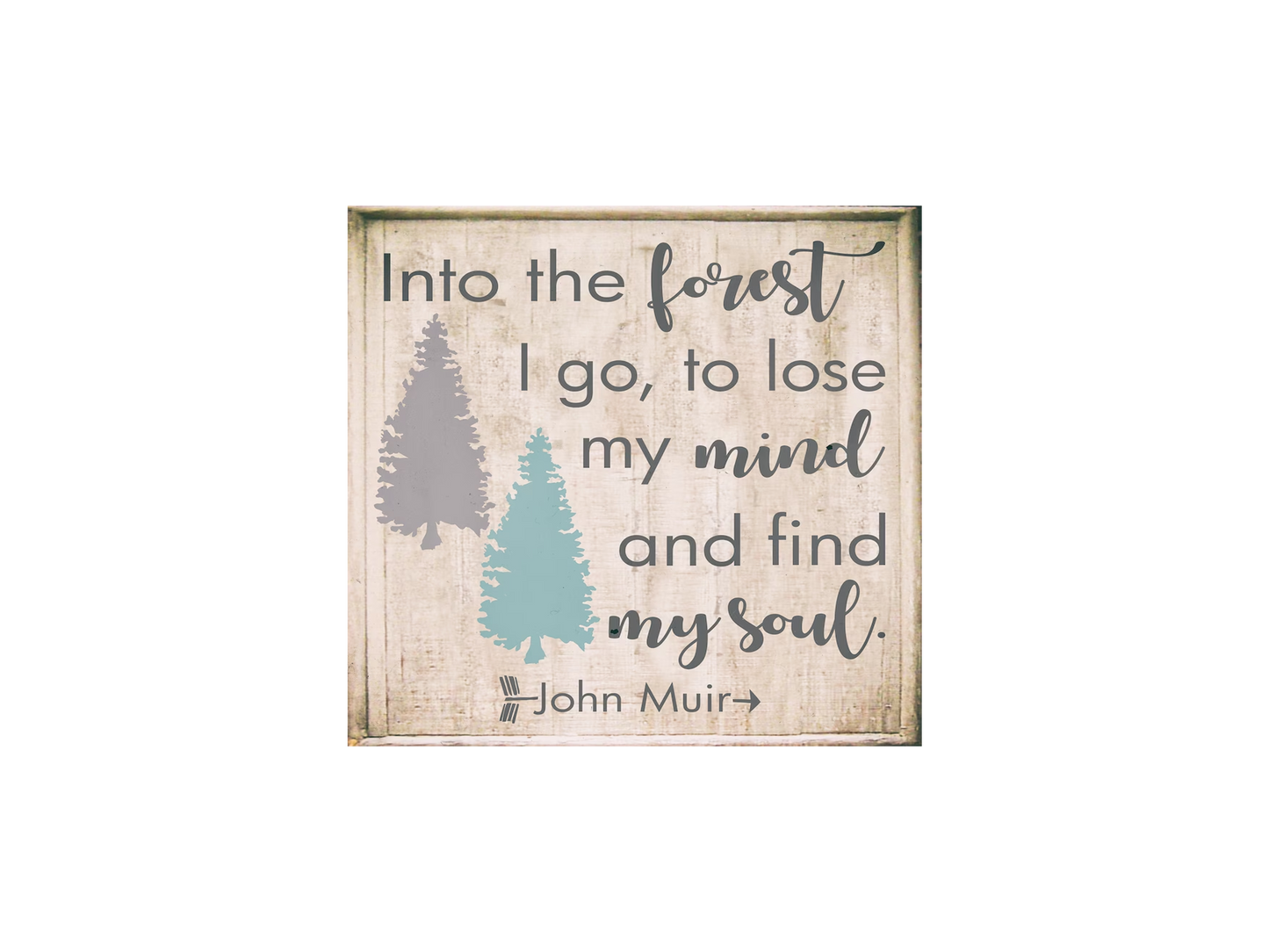 Into The Forest I Go Stencil - Superior Stencils