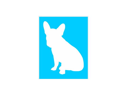 French Bulldog Sitting Stencil - Superior Stencils