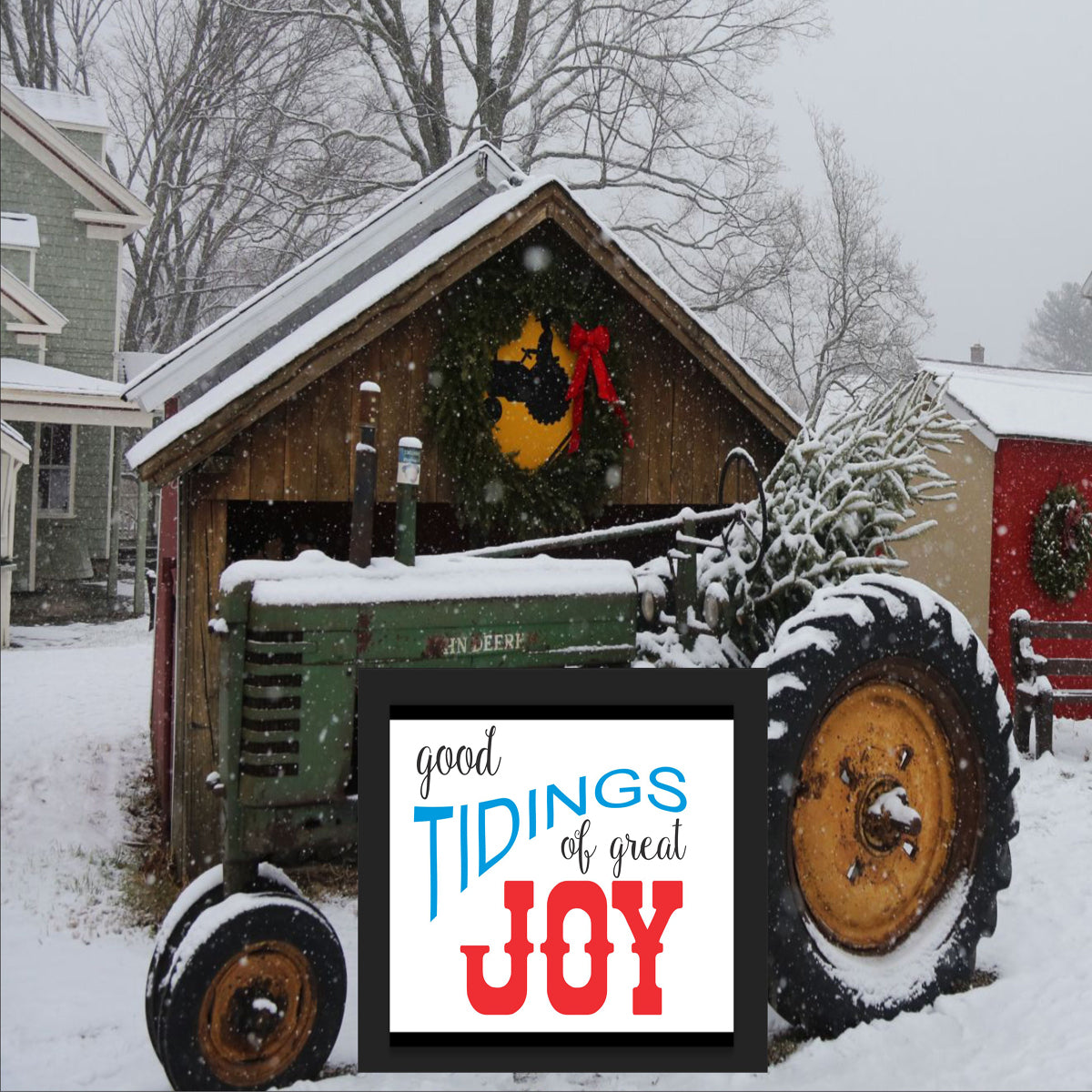 Good Tiding of Great JOY Christmas Stencil - Superior Stencils