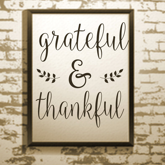grateful & thankful stencil - Superior Stencils