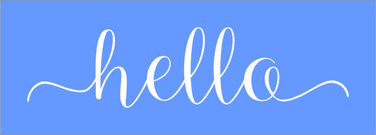 hello Stencil with tails - Superior Stencils