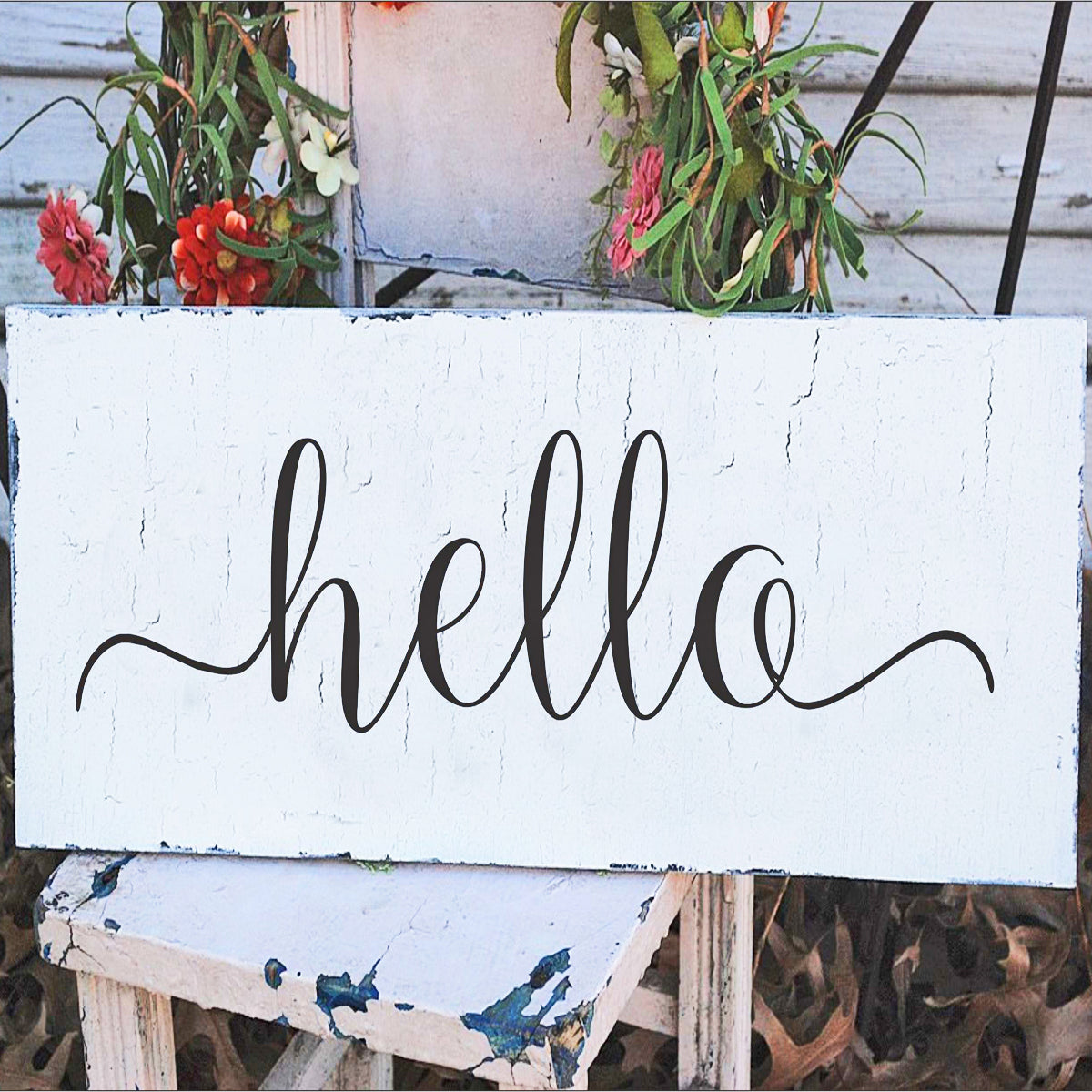 hello Stencil with tails - Superior Stencils