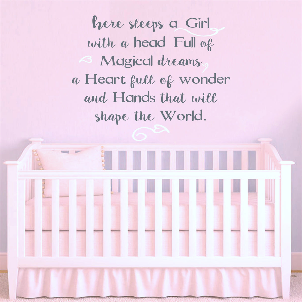 Here Sleeps a Girl Stencil or Here Sleeps a Boy Stencil - Superior Stencils