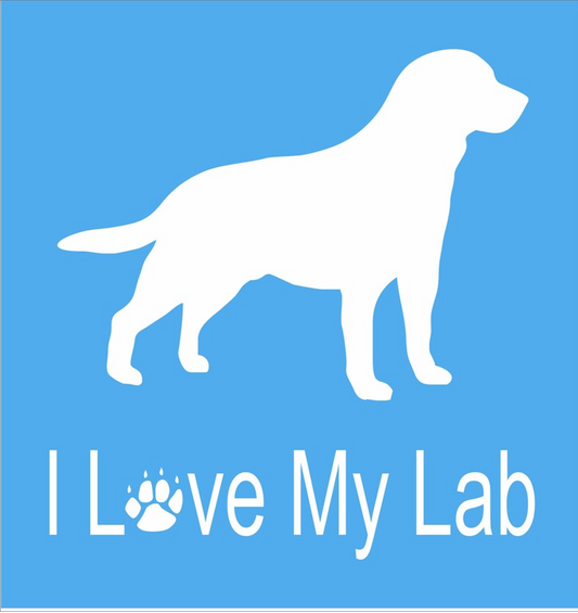 I Love My Lab Stencil - Superior Stencils