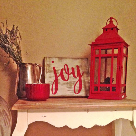 Joy Stencil 03 - Christmas Stencil - Superior Stencils