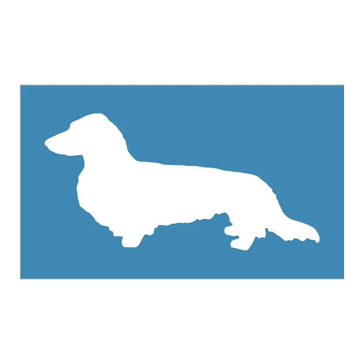 Long Haired Dachshund Stencil - Superior Stencils
