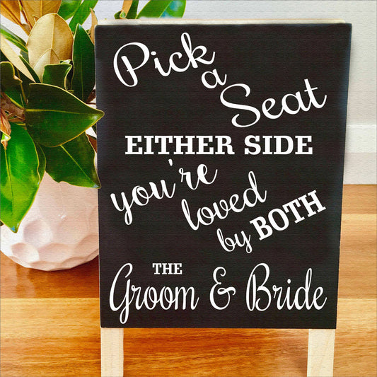 Pick a Seat Wedding Stencil Choose a Seat Stencil - Superior Stencils