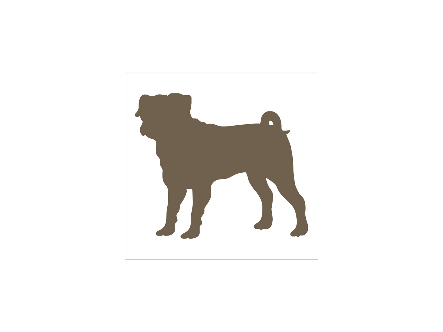 Pug Dog Stencil - Superior Stencils