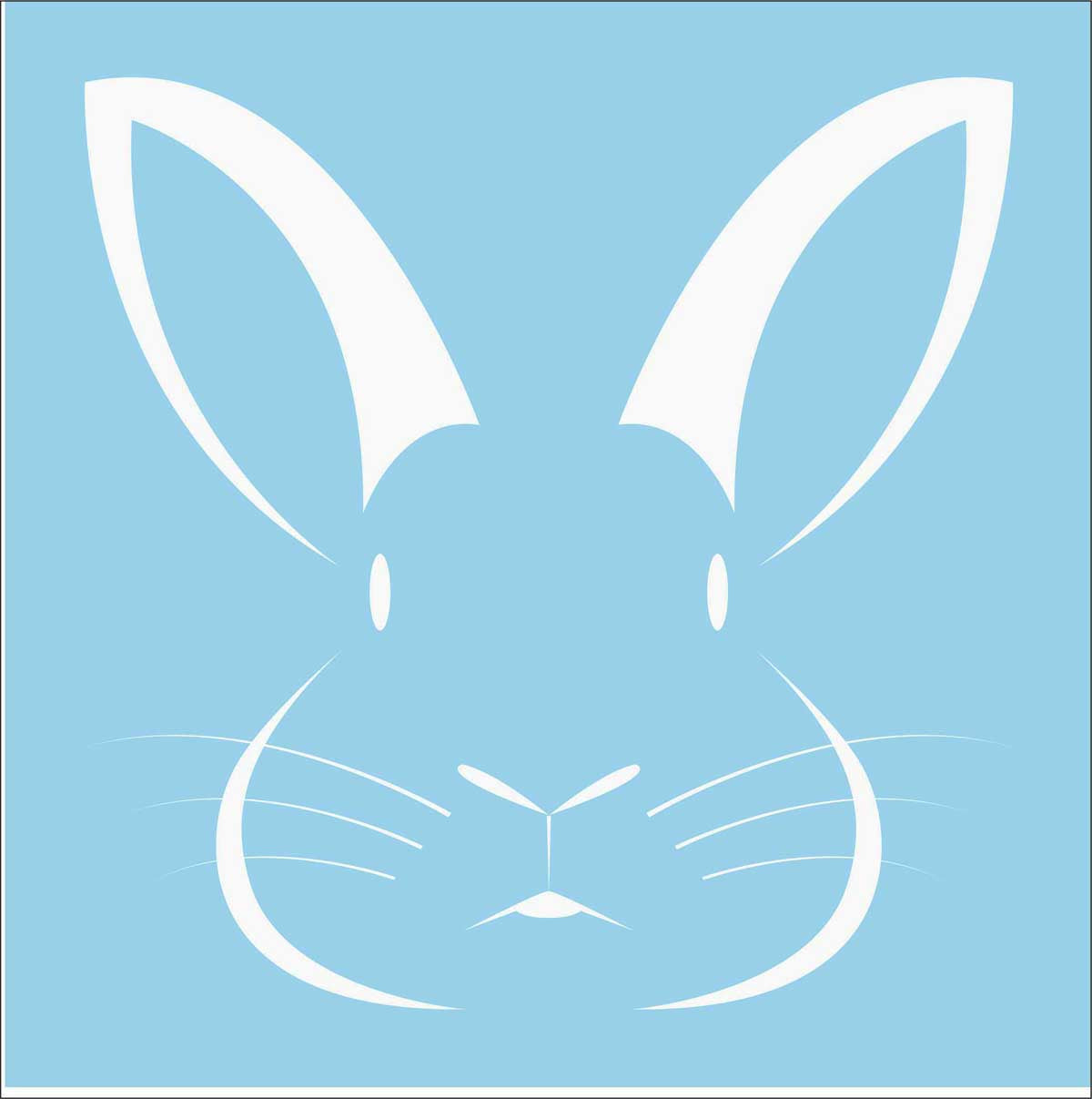Bunny Rabbit Stencil - Superior Stencils
