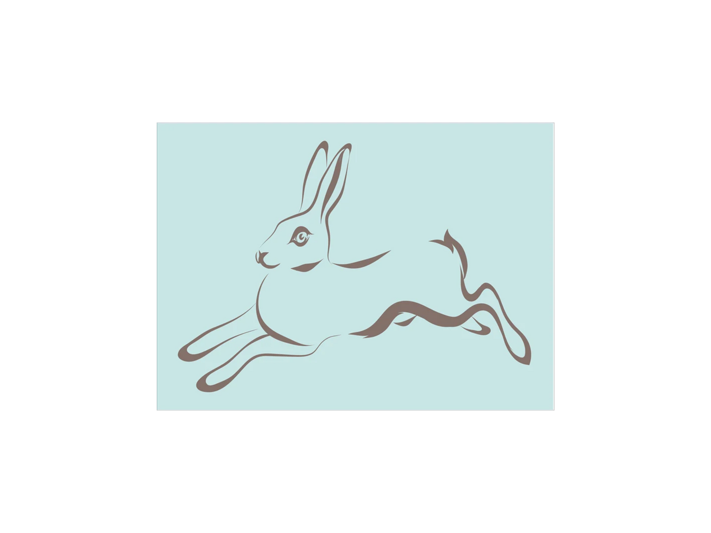 Rabbit Running Stencil - Superior Stencils