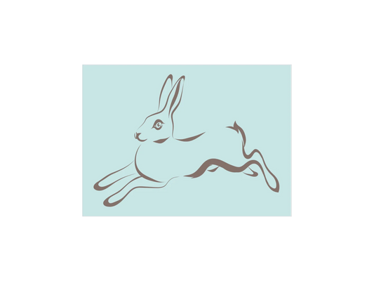 Rabbit Running Stencil - Superior Stencils