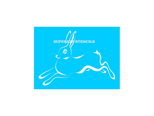 Rabbit Running Stencil - Superior Stencils