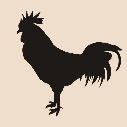 Rooster Stencil - Superior Stencils