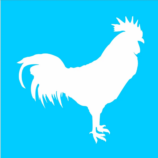 Rooster Stencil - Superior Stencils