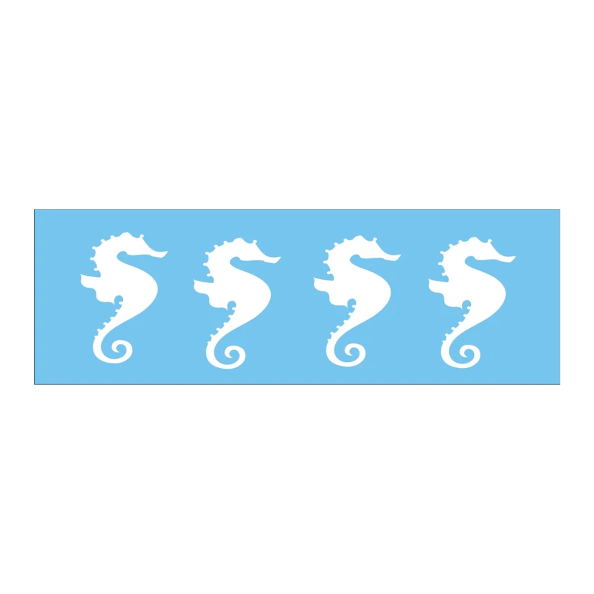 Seahorse Border Stencil - Superior Stencils