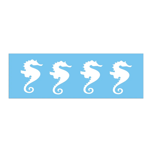 Seahorse Border Stencil - Superior Stencils