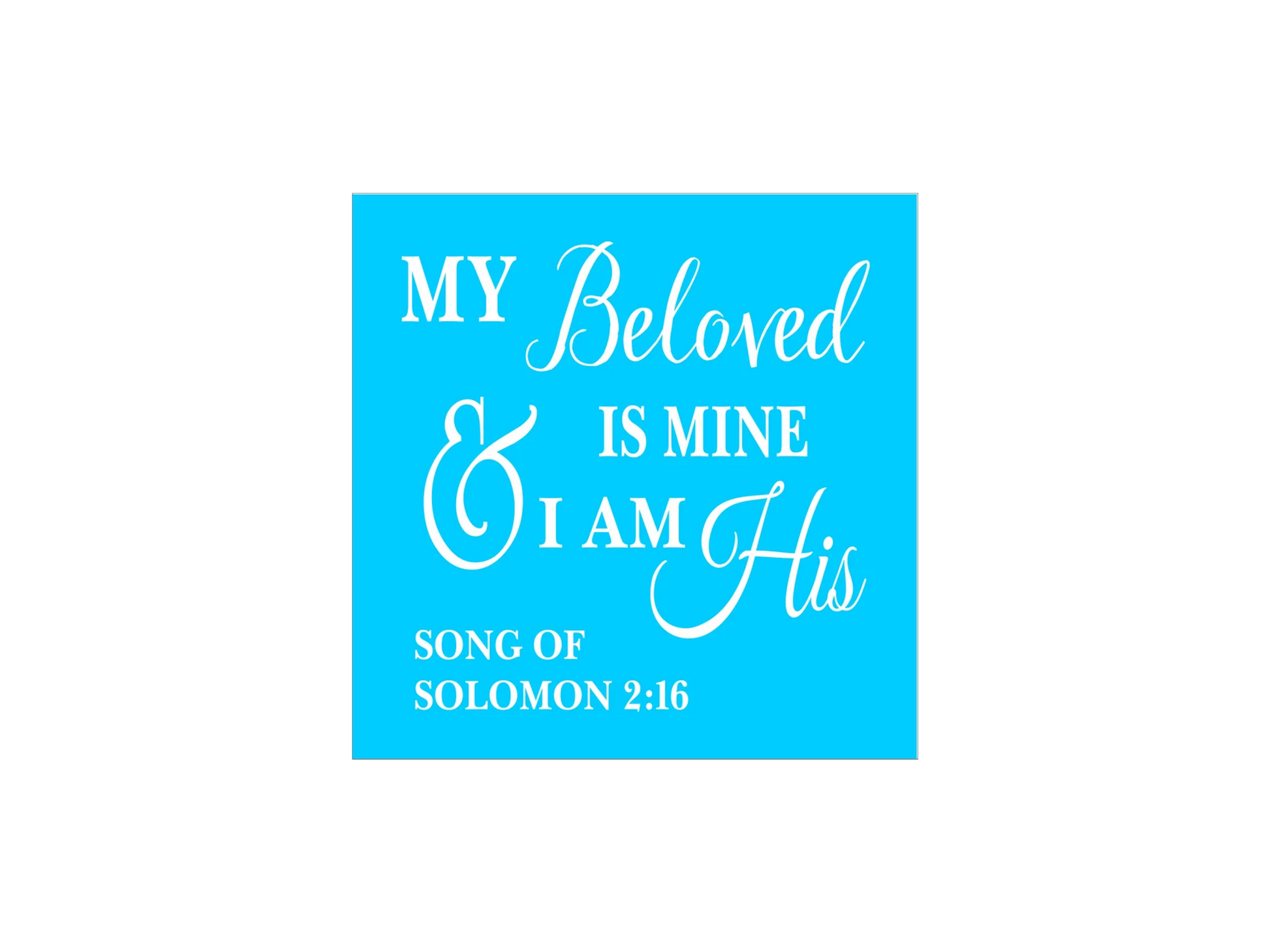 Song of Solomon 2:16 Stencil - Superior Stencils