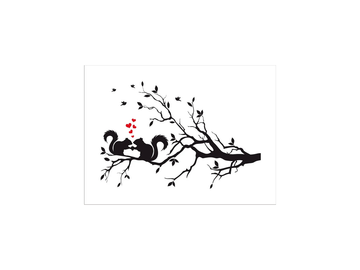 Squirrels in Love Stencil - Superior Stencils