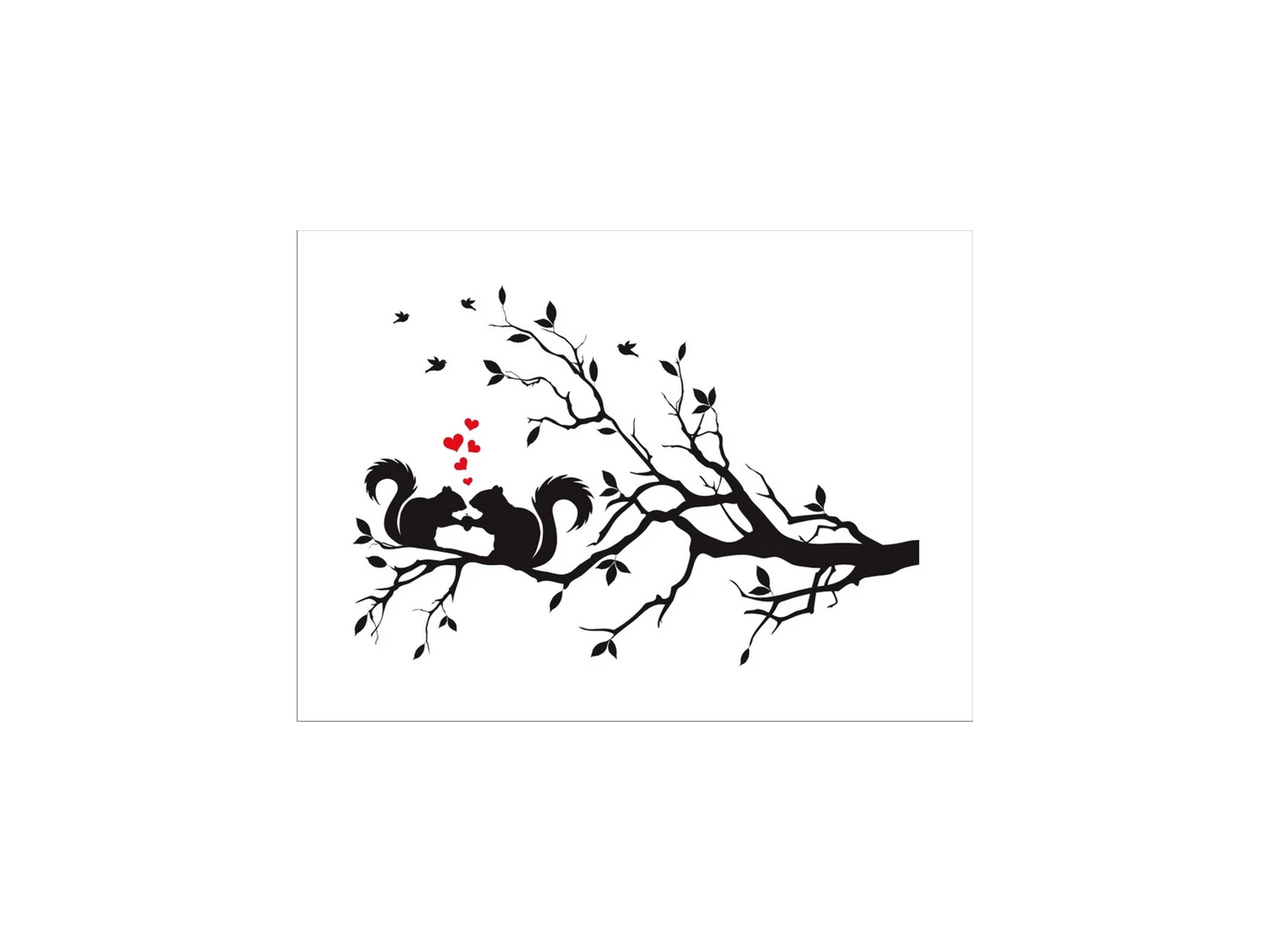 Squirrels in Love Stencil - Superior Stencils