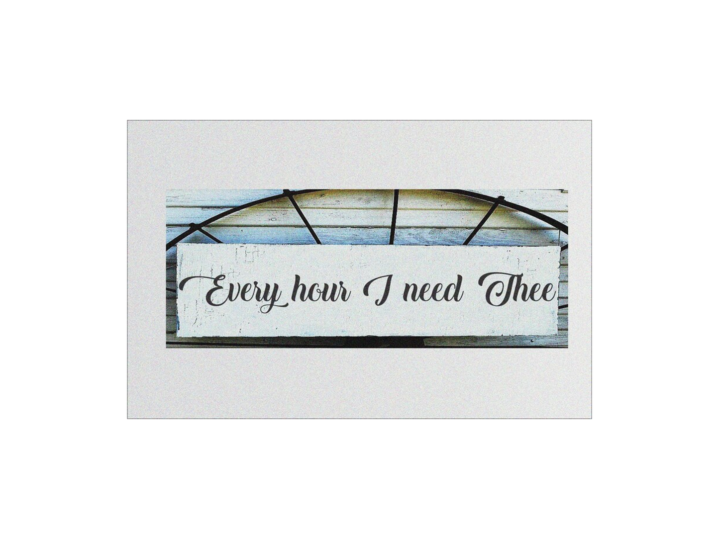 Every Hour I Need Thee Stencil - Superior Stencils