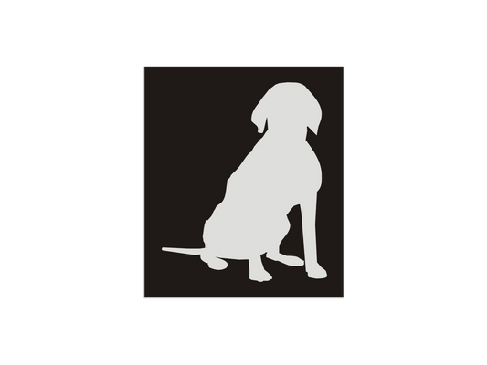 Weimaraner Sitting Dog Stencil - Superior Stencils