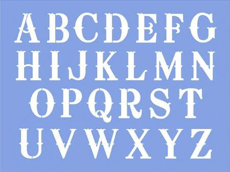 Alphabet Stencils and Number Stencils