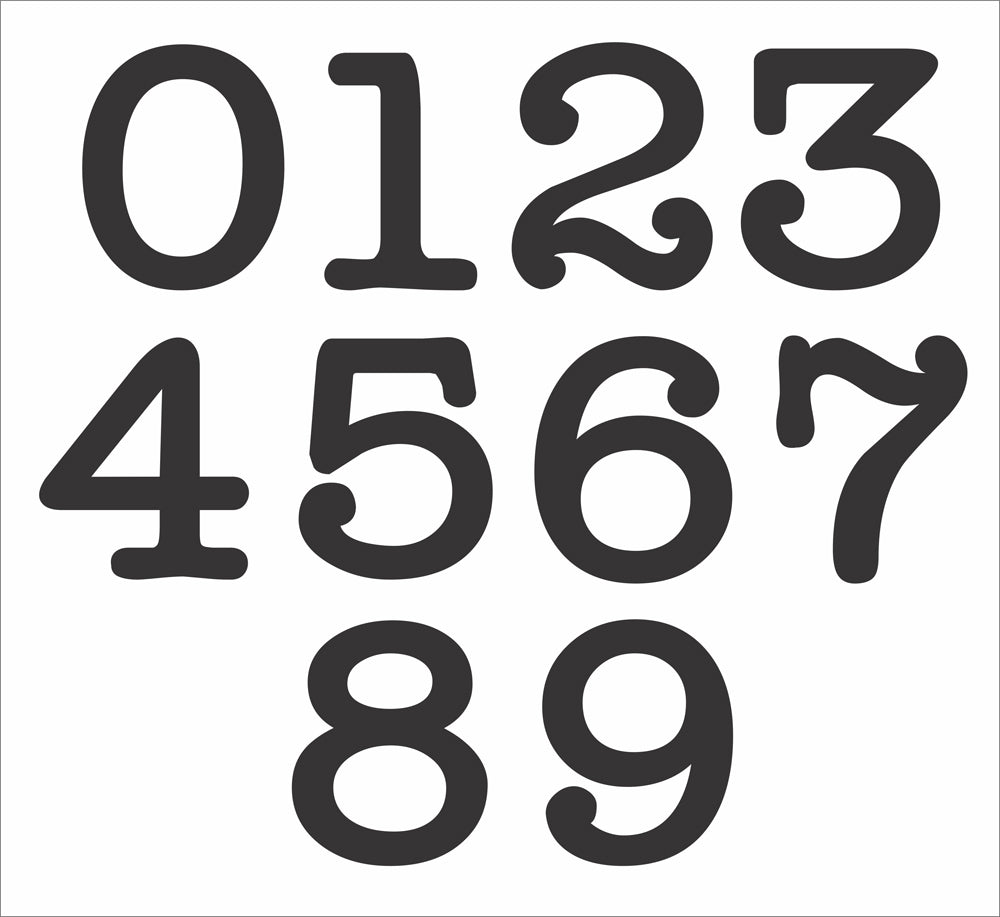 Numbers 015 TYP - Create Address Signs - Home Numbers - Mailbox Number ...