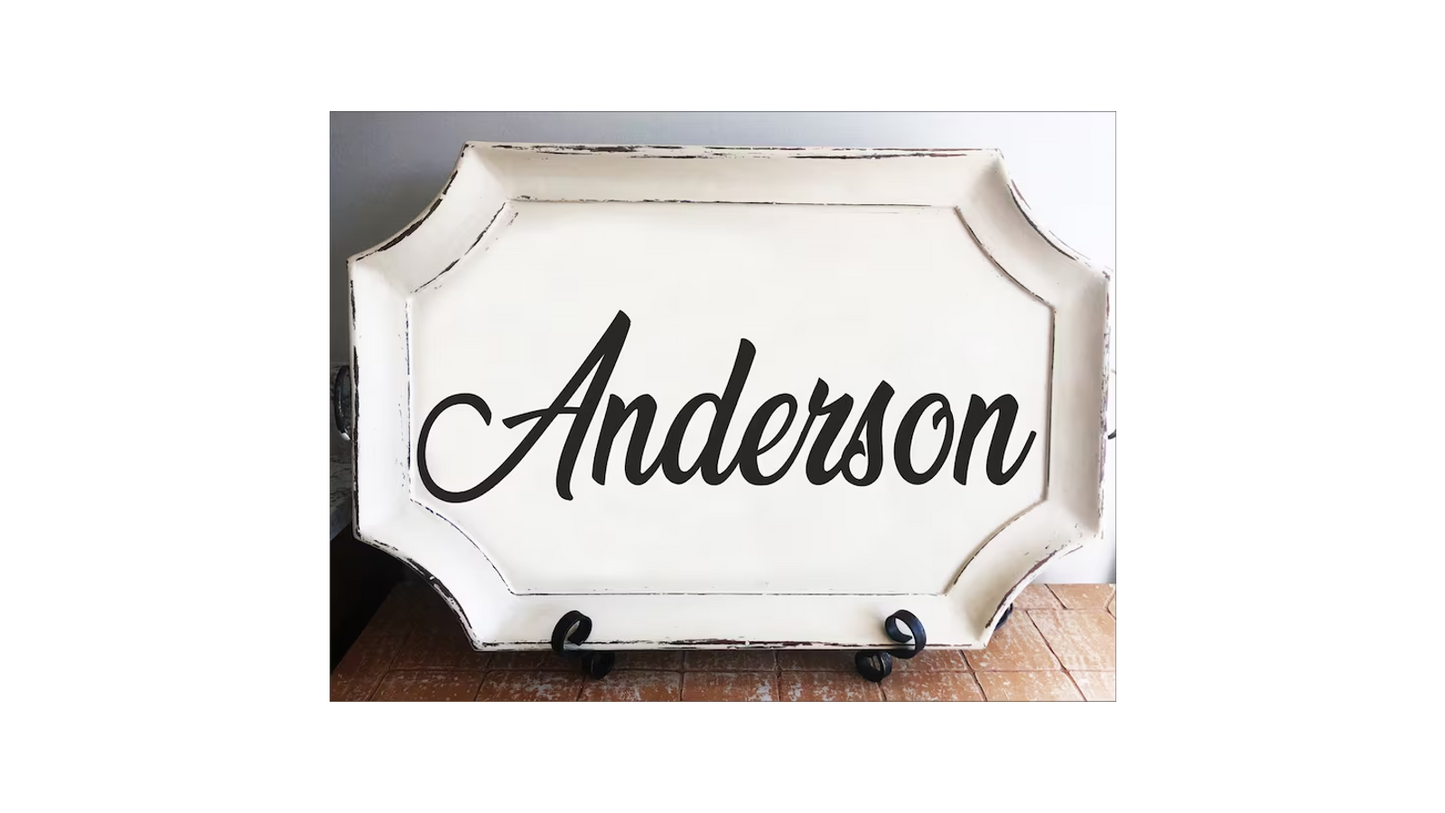 Custom Name Stencil - Create Family Signs - Wedding Signs - Lake Signs